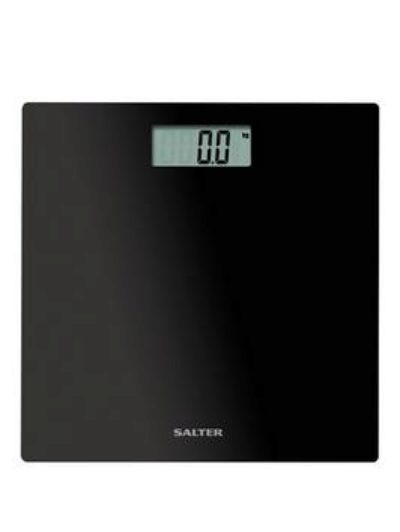 Salter Glass Digital Platform Bathroom Scale Black Salter Glass Digital Platform Bathroom Scale Black